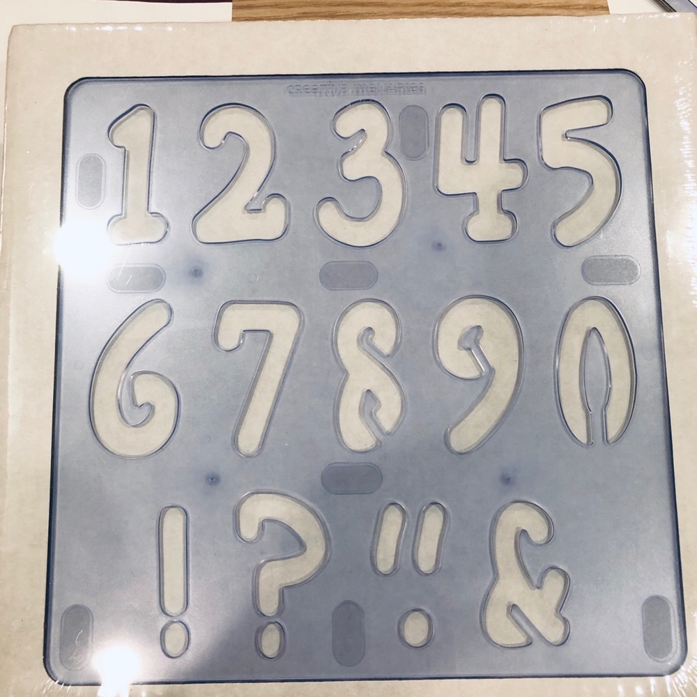 New Creative Memories Creative Cuts Playful Numbers Pattern